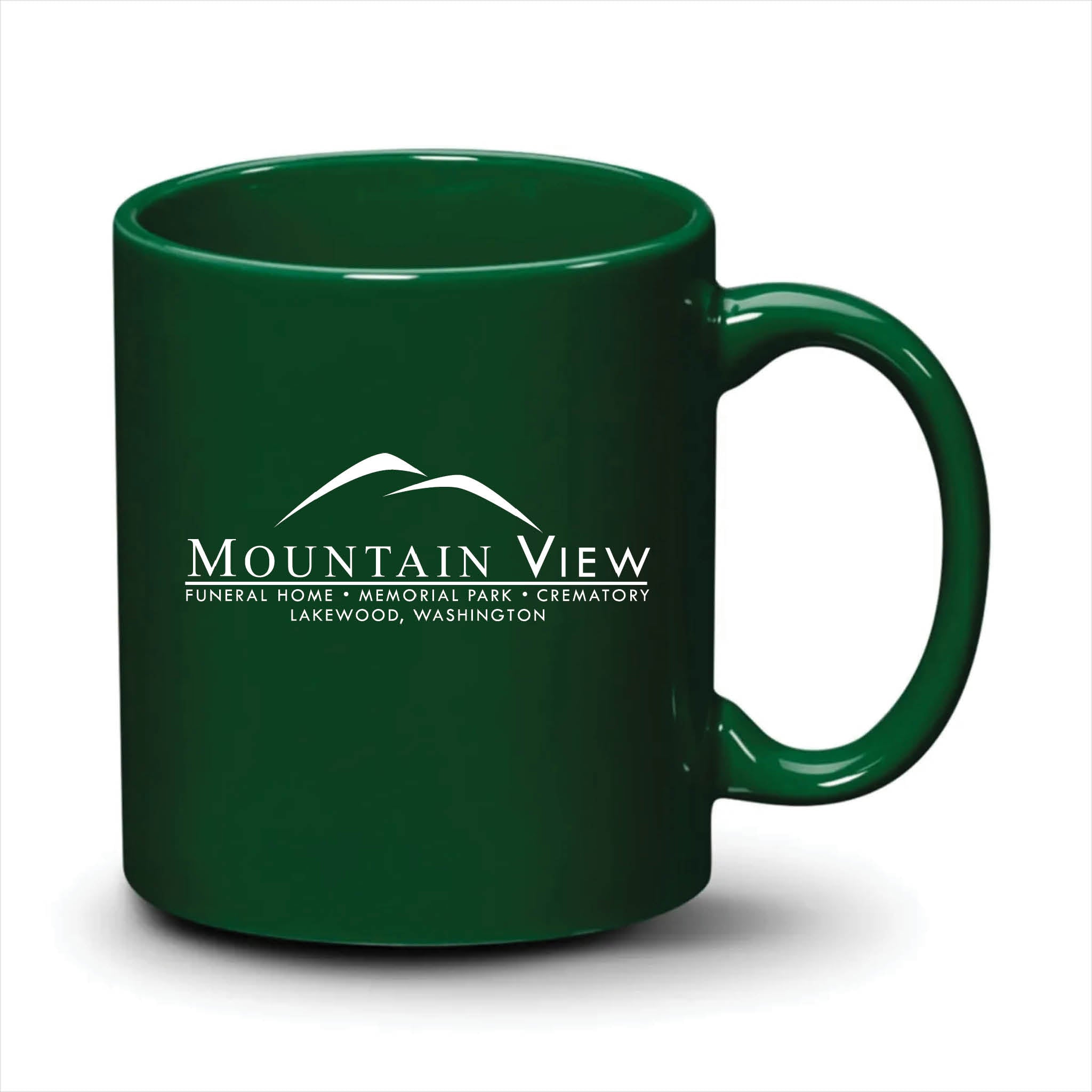 Malibu Mug Hunter Green White Logo