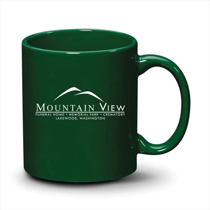 Malibu Mug Hunter Green White Logo