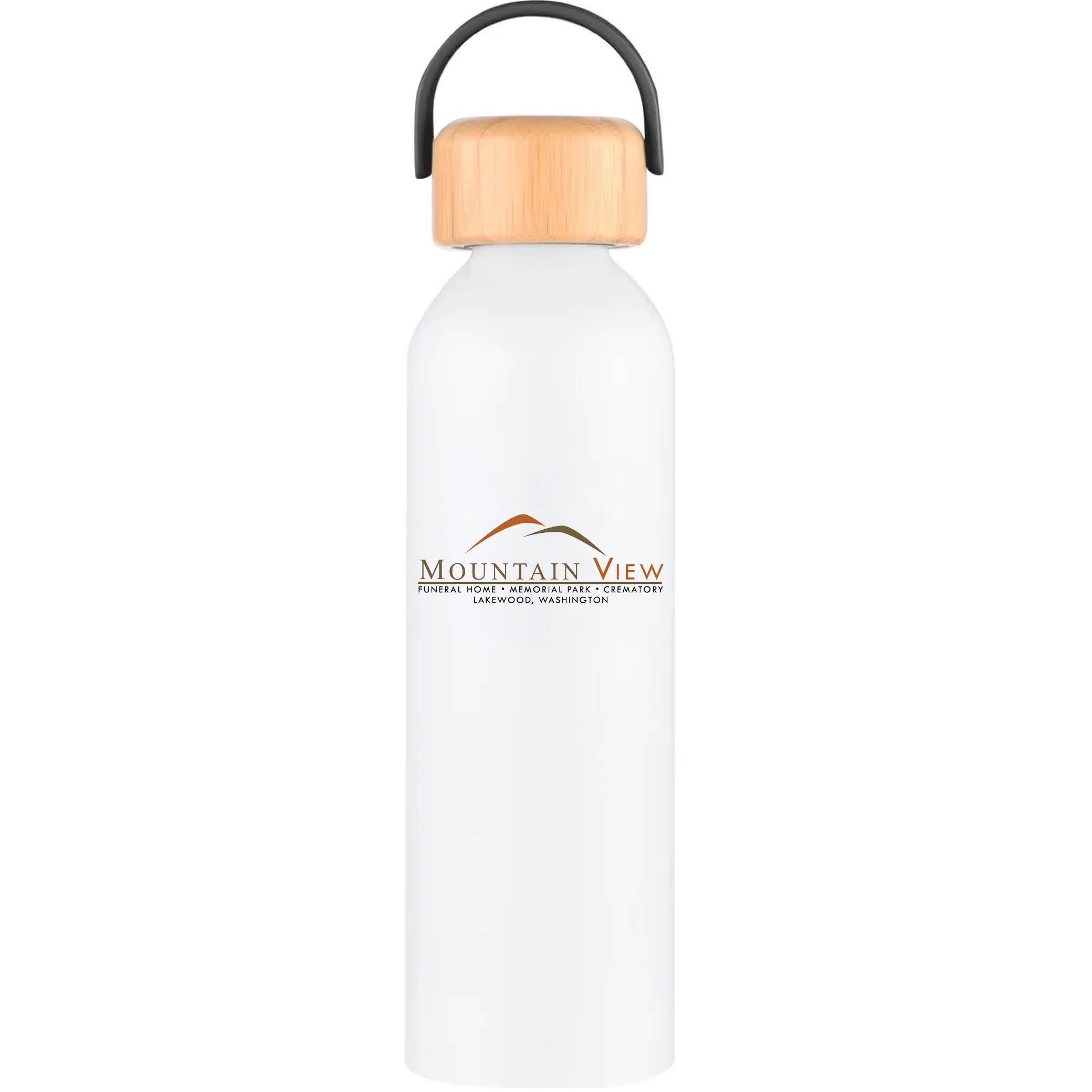 Geyser-VI 24 Oz. Eco Friendly Sports Water Bottle White