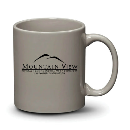 Malibu Mug Light Grey Black Logo