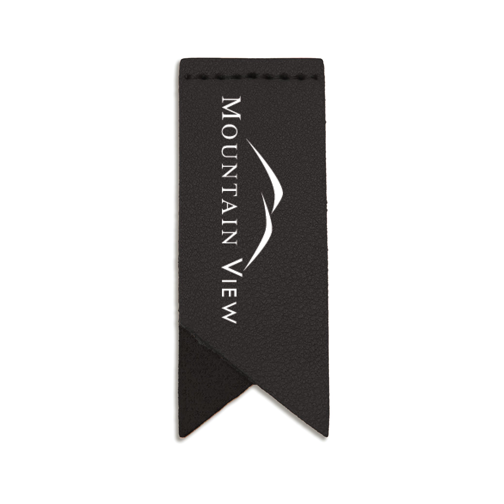 Handmade Leather Bookmark Corner Marker Clip Read Sign Black