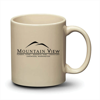 Malibu Mug Almond Black Logo