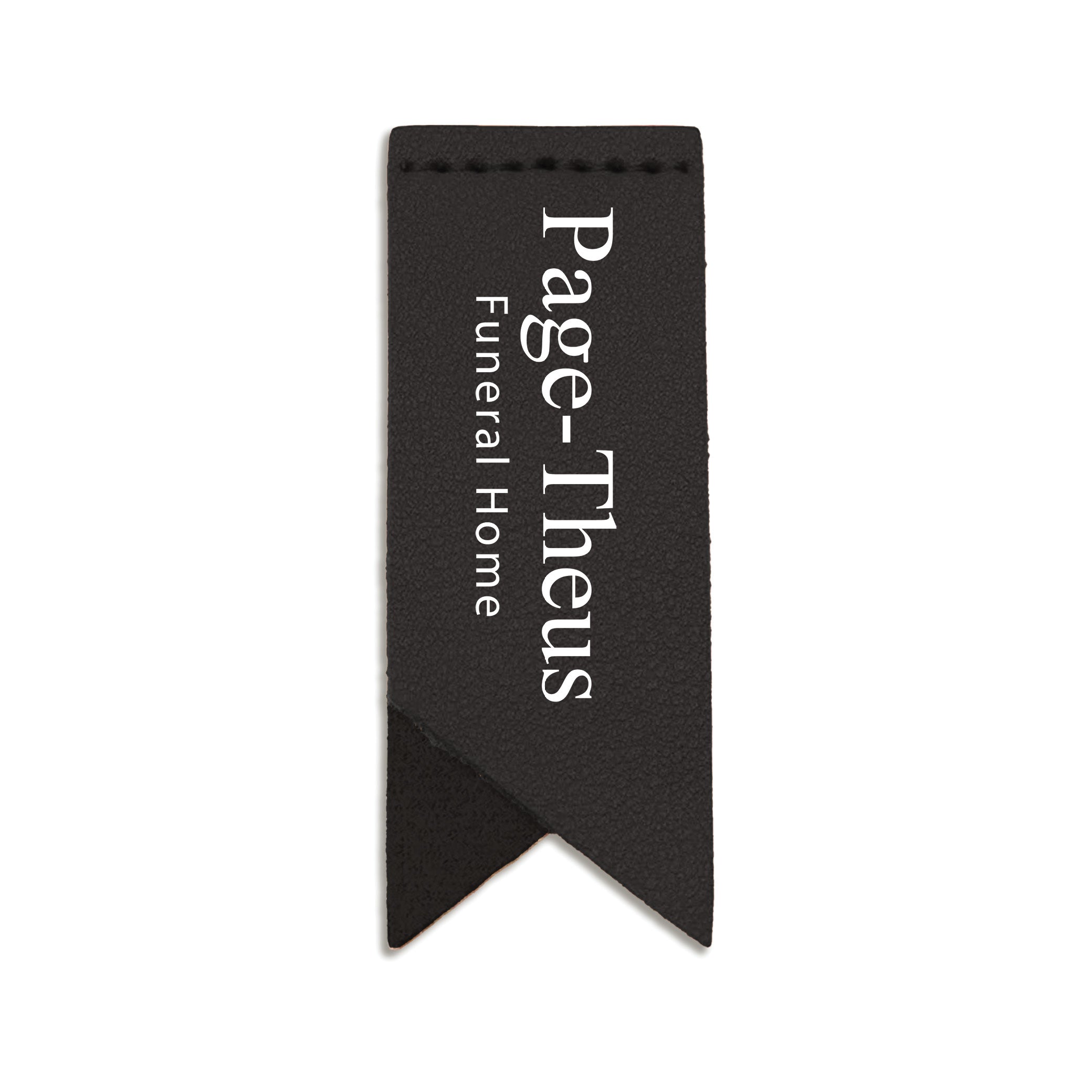 Handmade Leather Bookmark Corner Marker Clip Read Sign Black