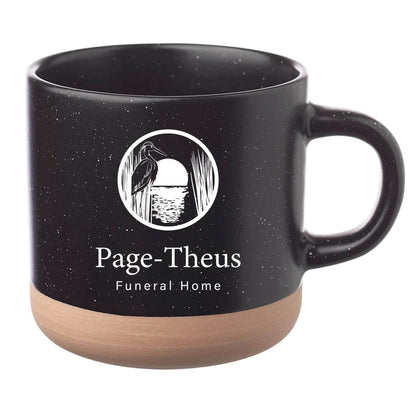 Cosmic Speckled Clay Coffee Mug 11 oz Black