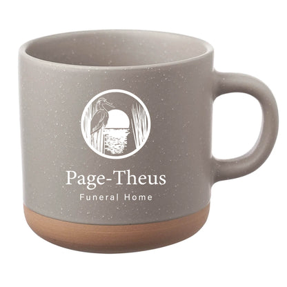 Cosmic Speckled Clay Coffee Mug 11 oz Gray