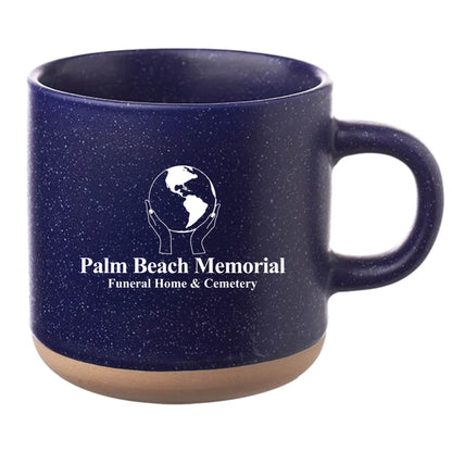 Cosmic Speckled Clay Coffee Mug 11 oz Blue