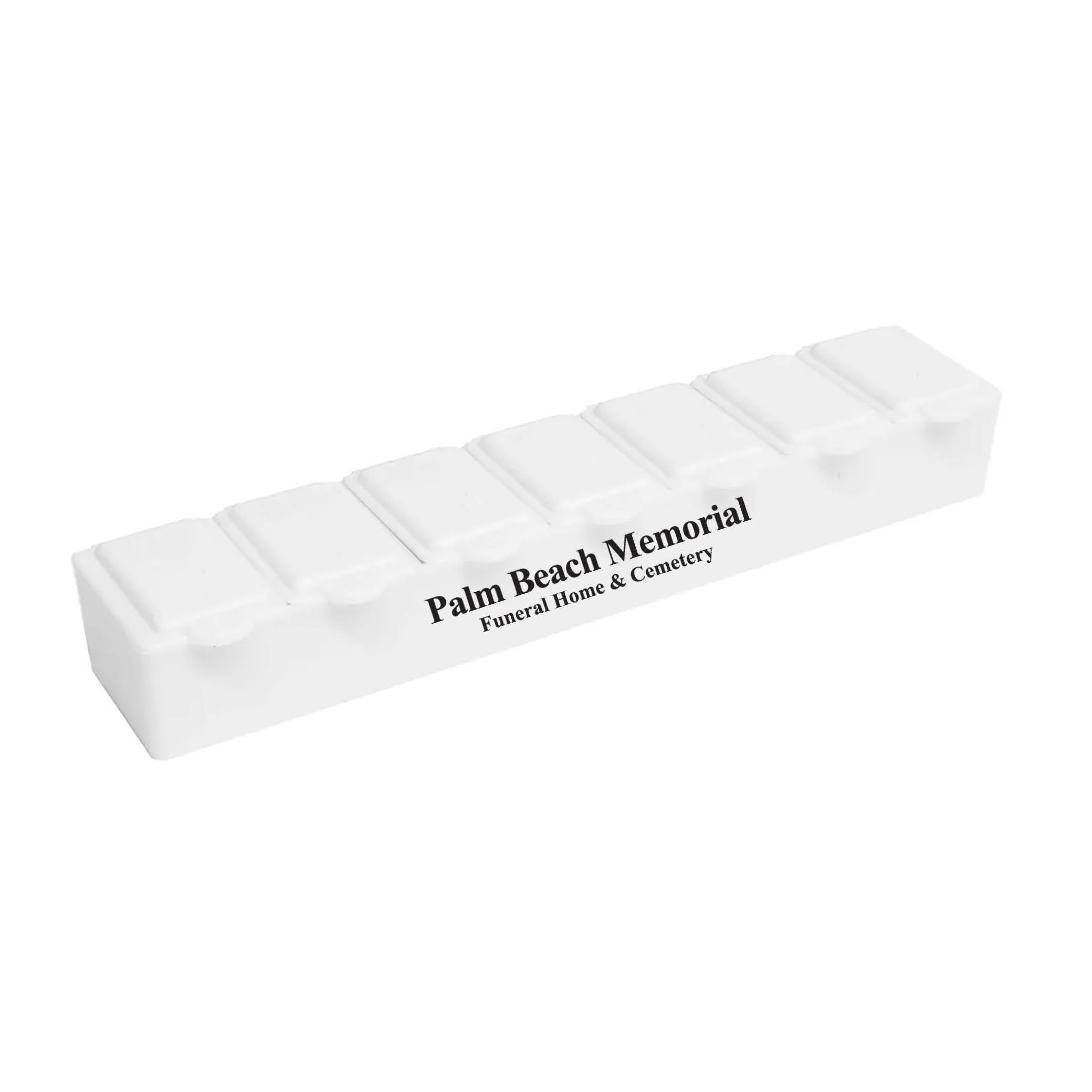 7 Day Pill Box White