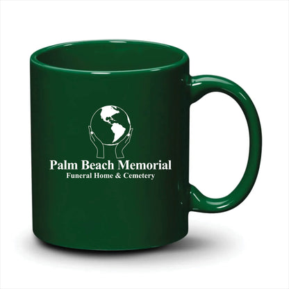 Malibu Mug Hunter Green White Logo