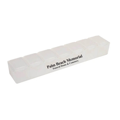 7 Day Pill Box Translucent White