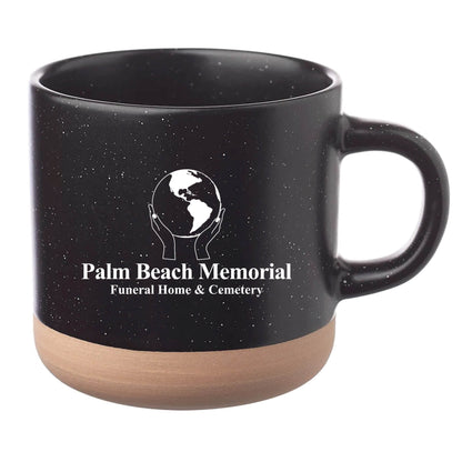 Cosmic Speckled Clay Coffee Mug 11 oz Black