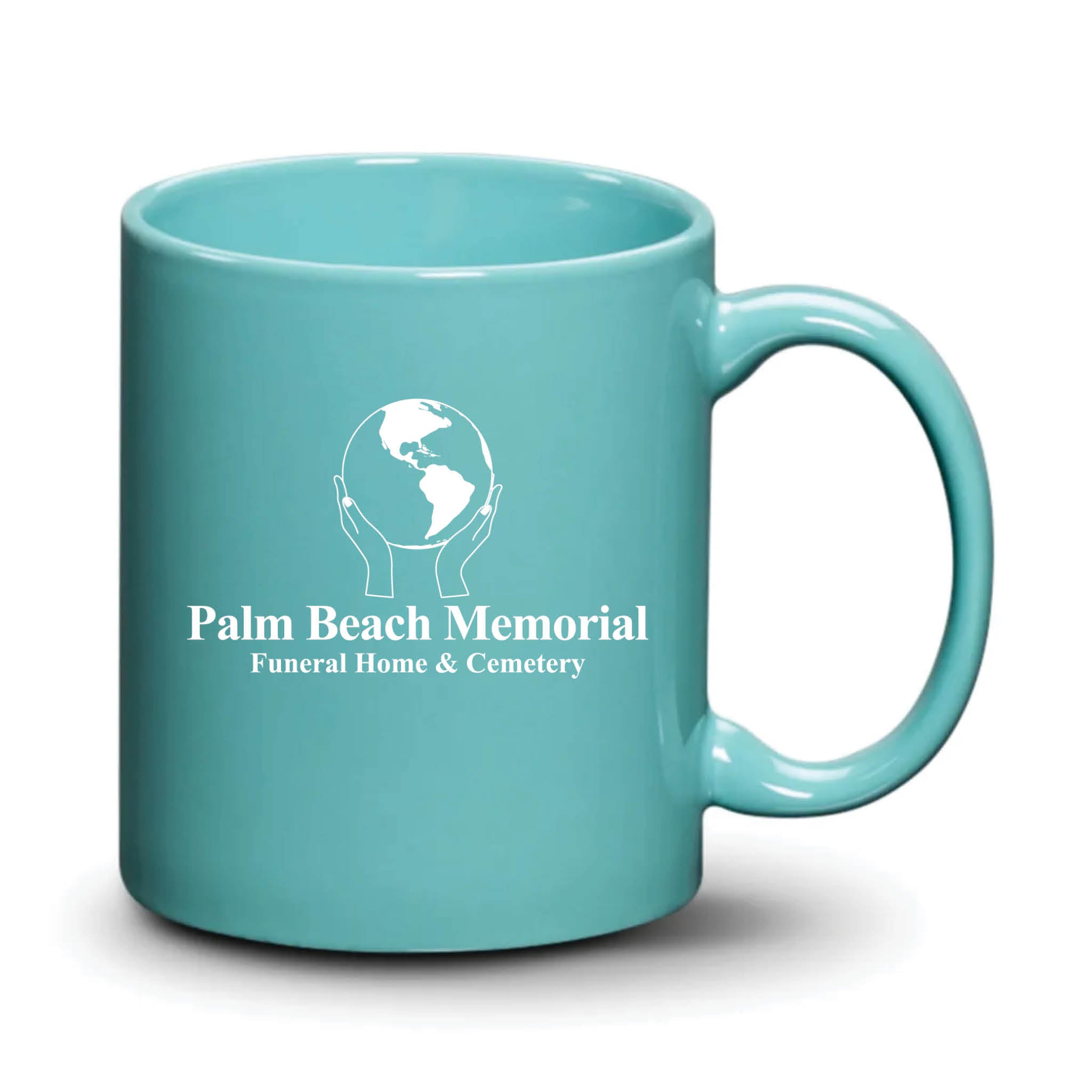 Malibu Mug Aqua White Logo