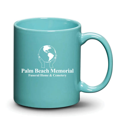 Malibu Mug Aqua White Logo