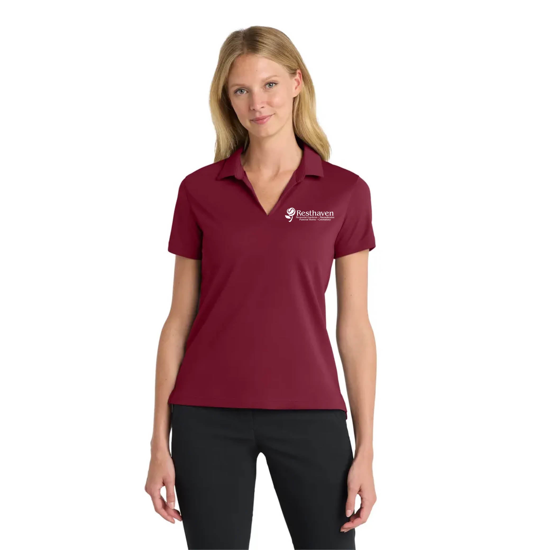 Nike Women's Dri-FIT Micro Pique 2.0 Polo Team Red