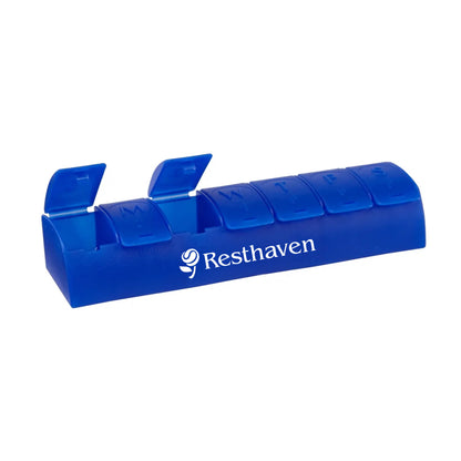 QuickCare 7-Day Med Minder Pill Box Blue