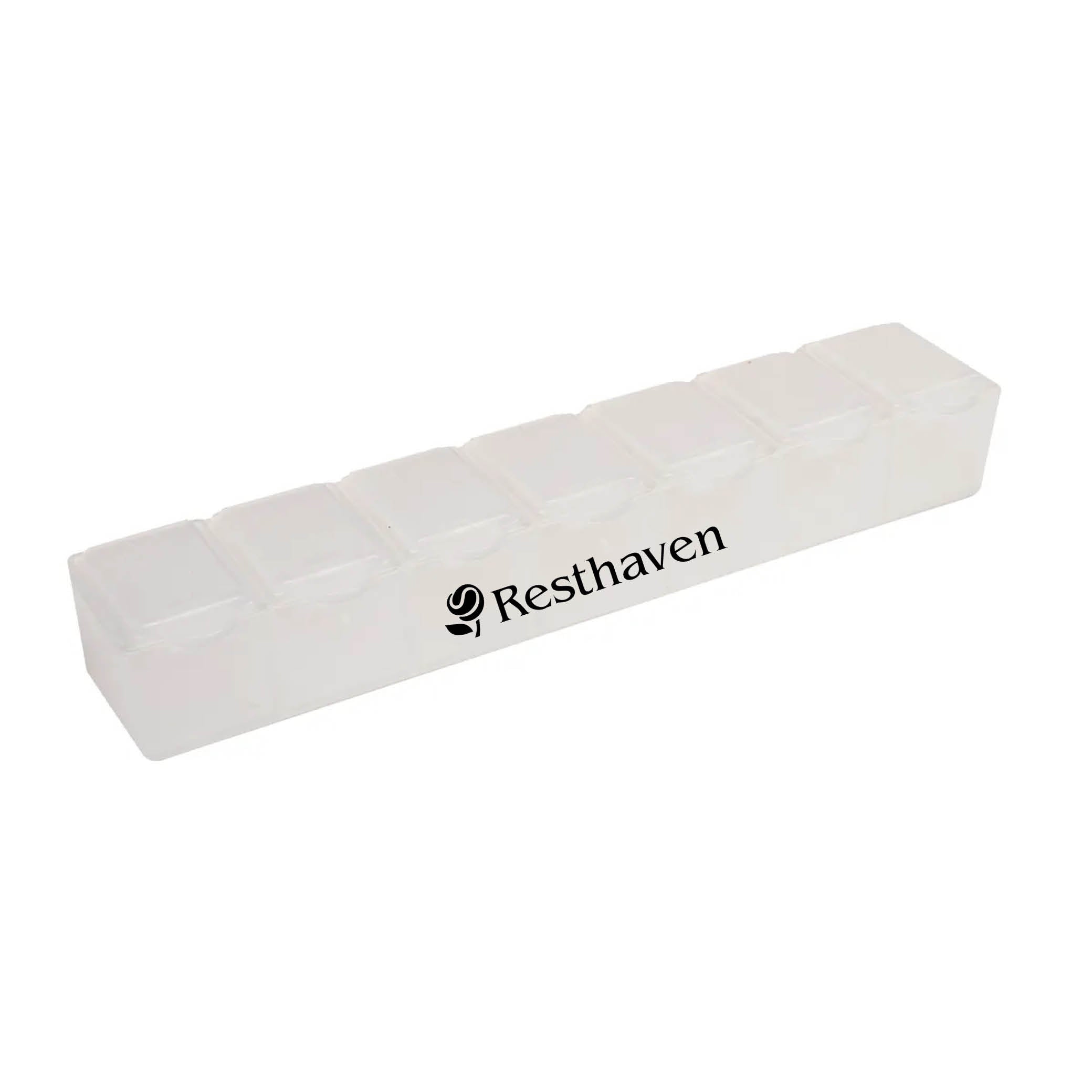 7 Day Pill Box Translucent White