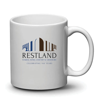 Malibu Mug White Full Color Logo