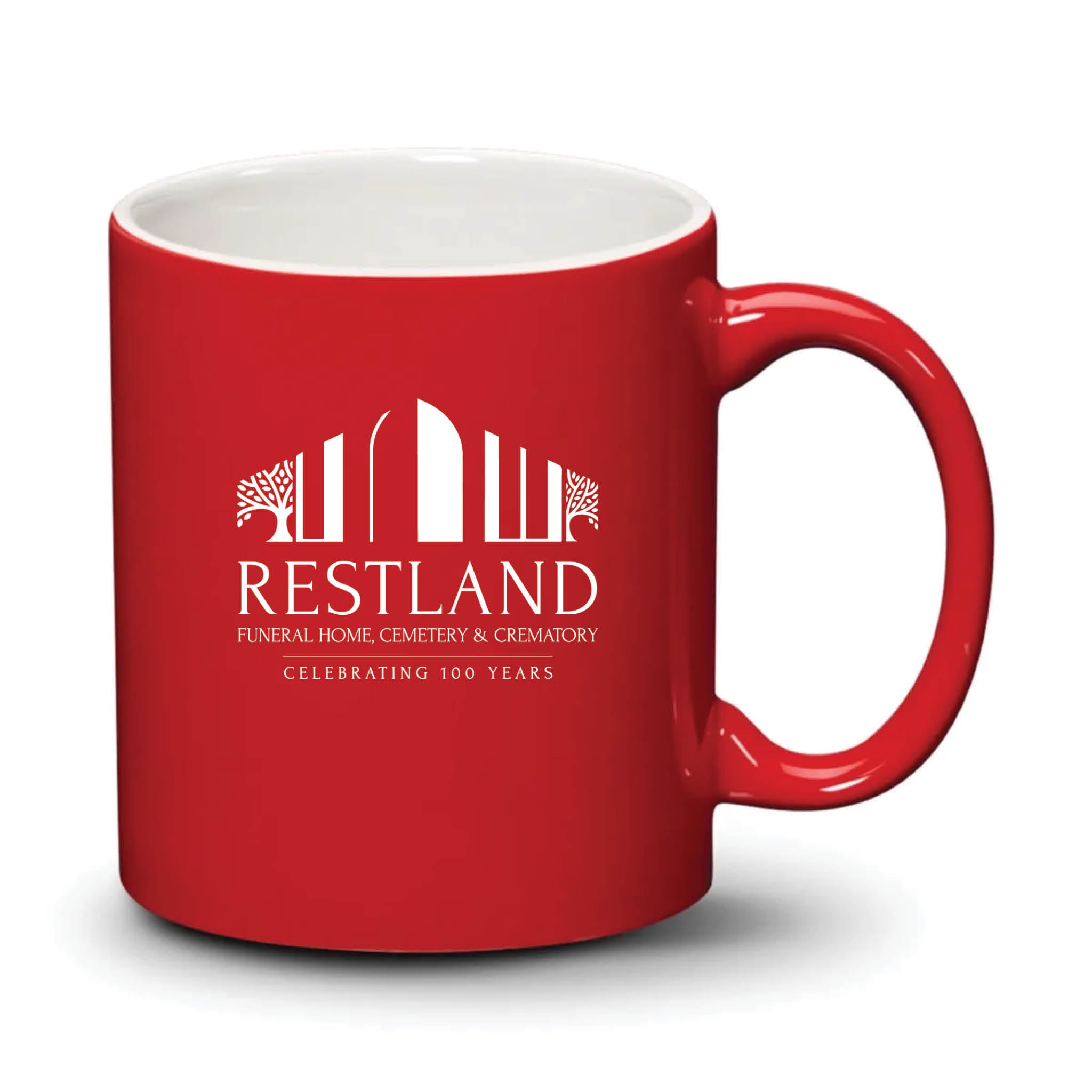 Malibu Mug Red White Logo