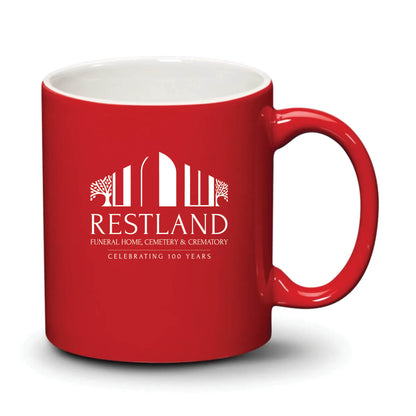 Malibu Mug Red White Logo