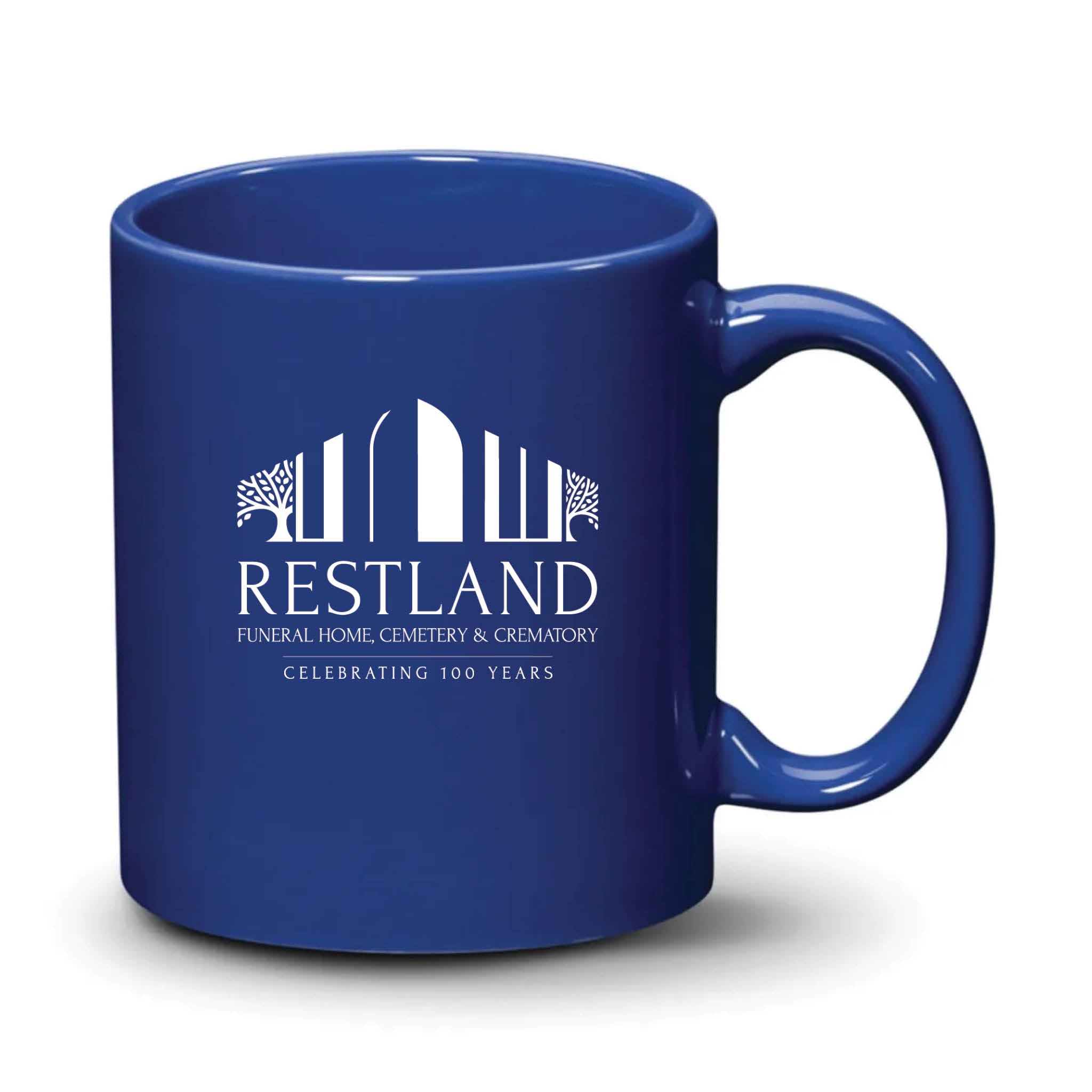 Malibu Mug Royal Blue White Logo
