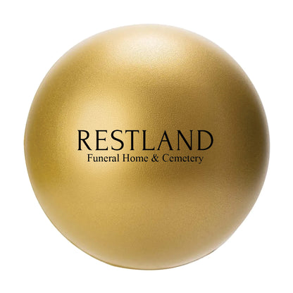 Round Stress Ball Gold