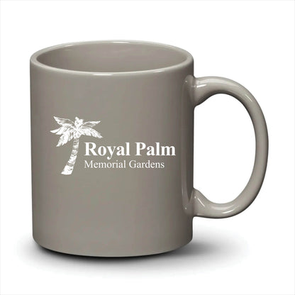 Malibu Mug Light Grey White Logo