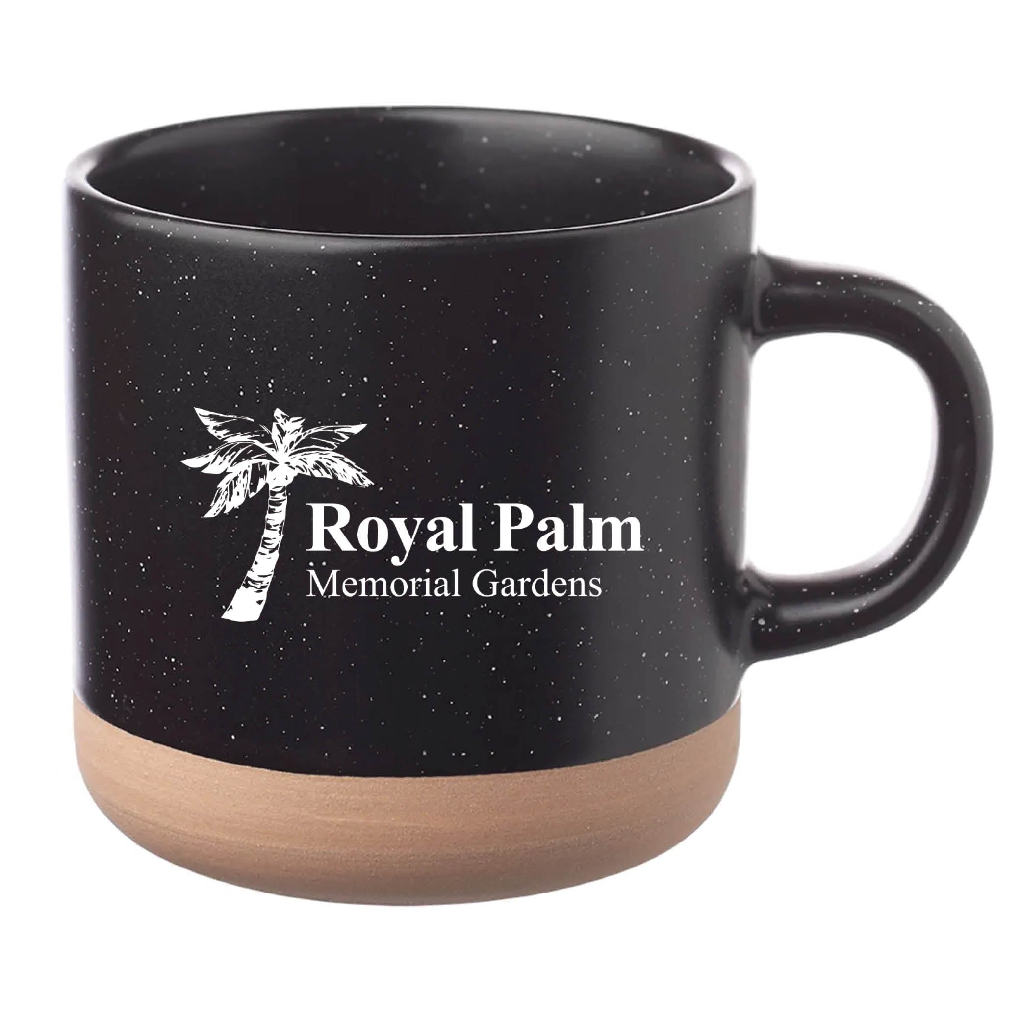 Cosmic Speckled Clay Coffee Mug 11 oz Black