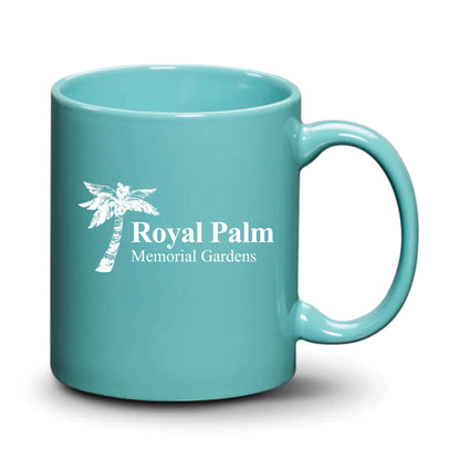 Malibu Mug Aqua White Logo