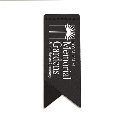 Handmade Leather Bookmark Corner Marker Clip Read Sign Black