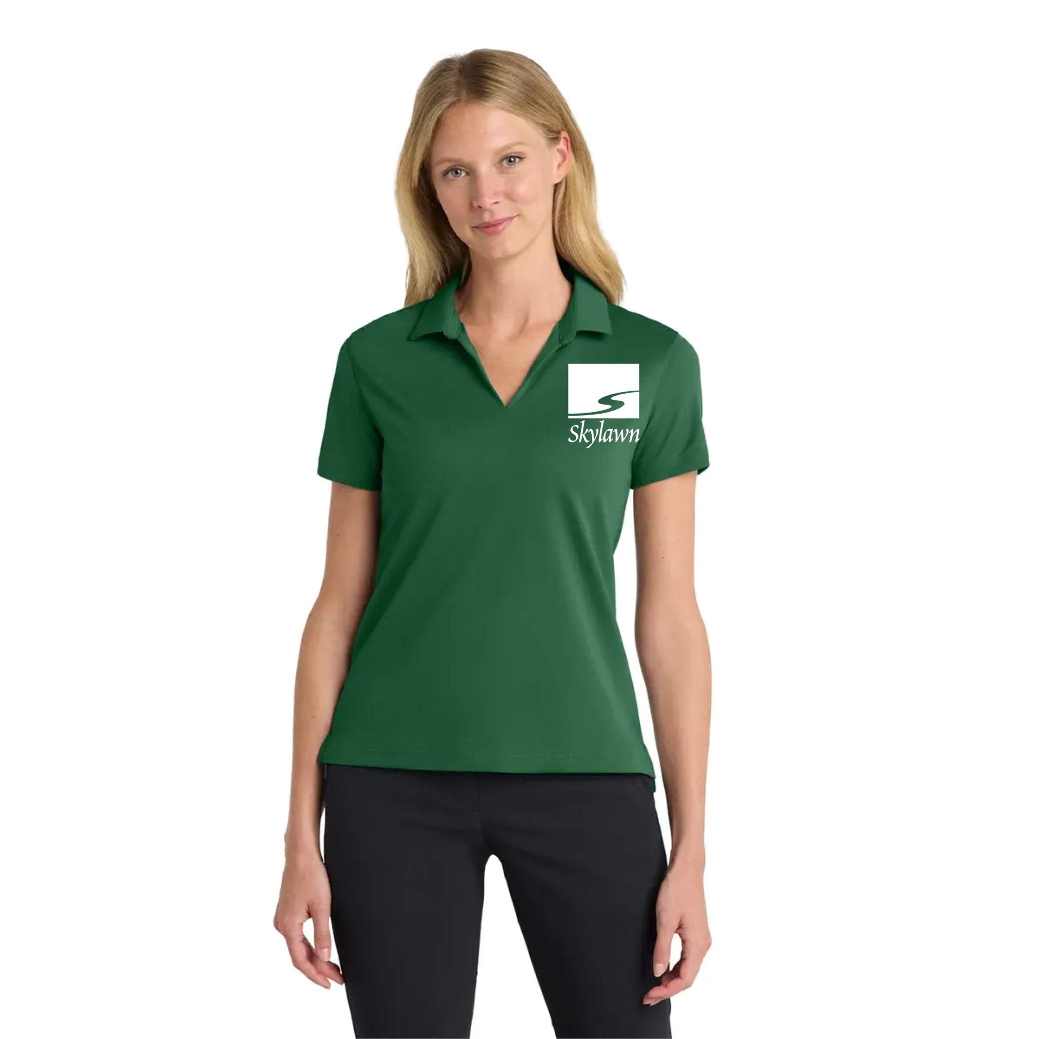 Nike Women's Dri-FIT Micro Pique 2.0 Polo Gorge Green