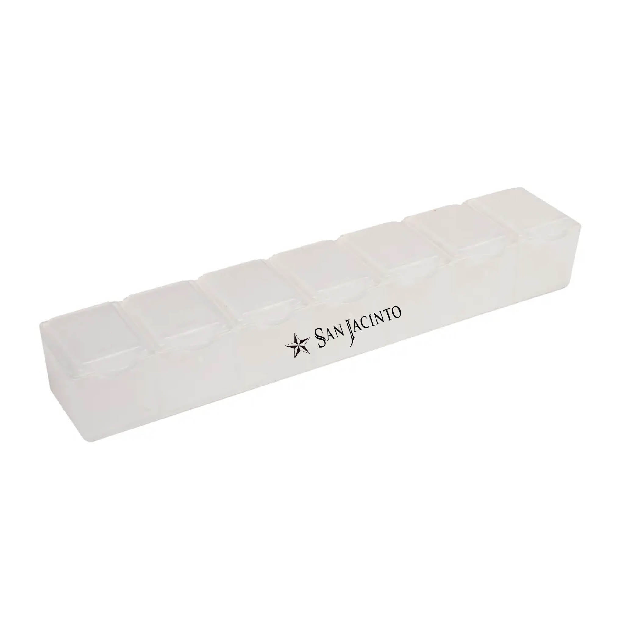 7 Day Pill Box Translucent White
