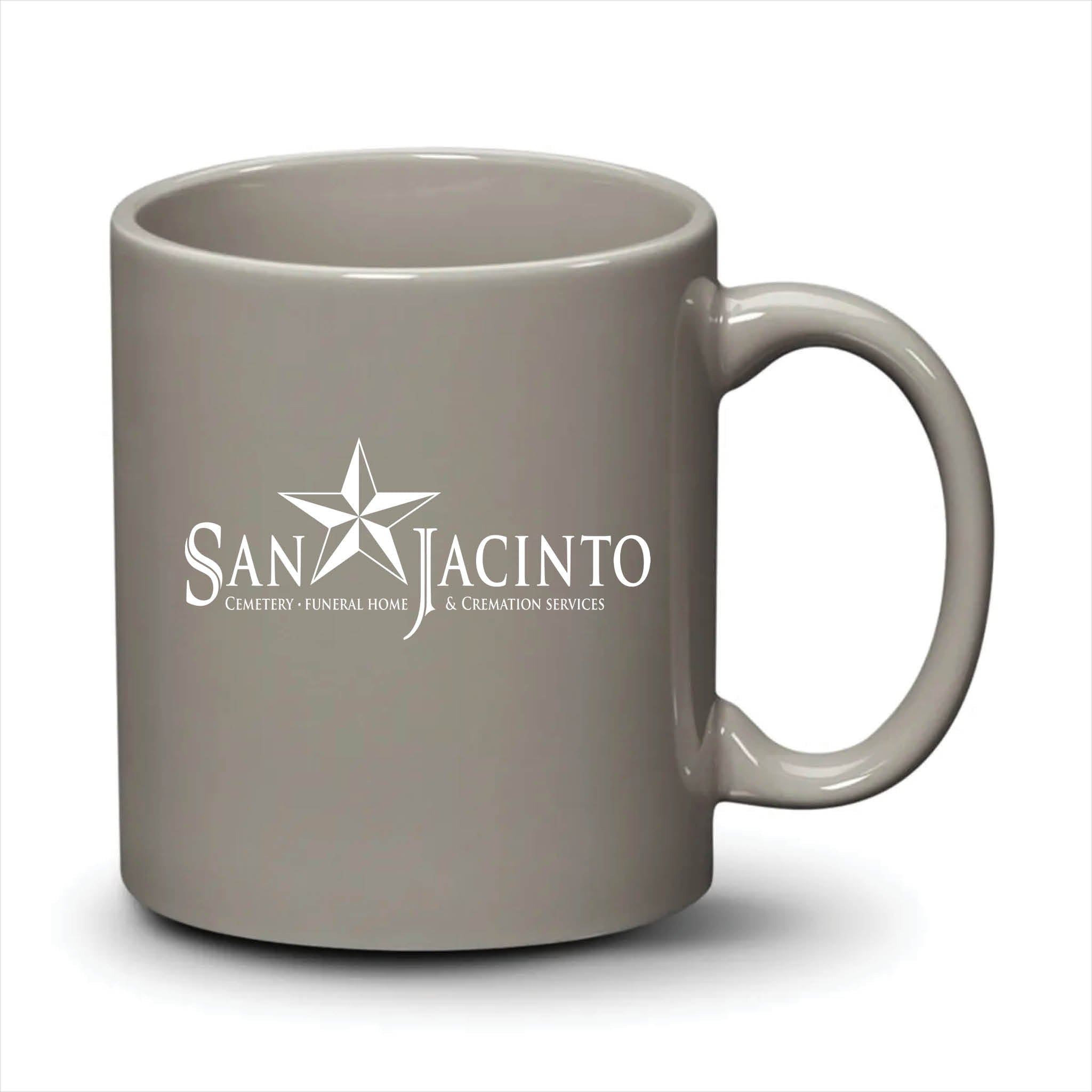 Malibu Mug Light Grey White Logo