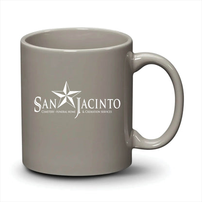 Malibu Mug Light Grey White Logo