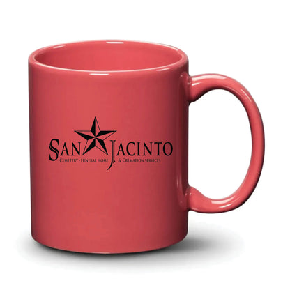 Malibu Mug Coral Black Logo