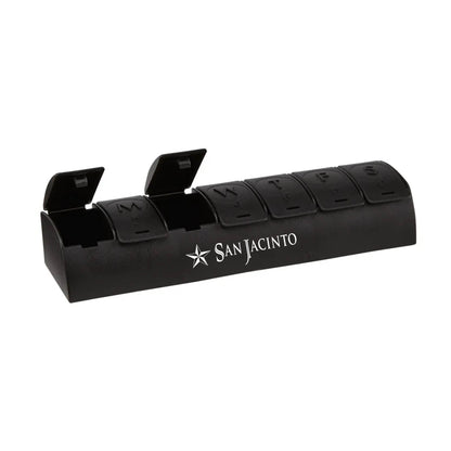 QuickCare 7-Day Med Minder Pill Box Black