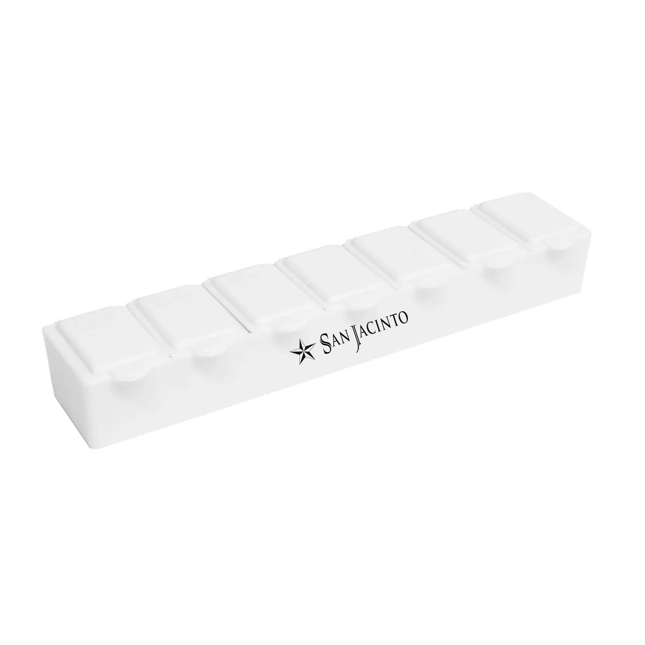 7 Day Pill Box White