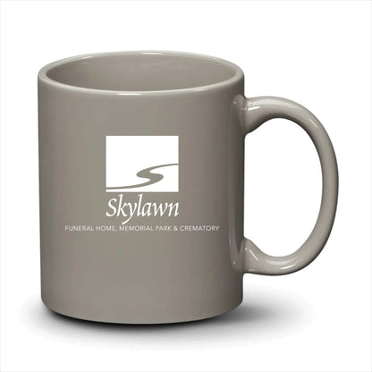 Malibu Mug Light Grey White Logo