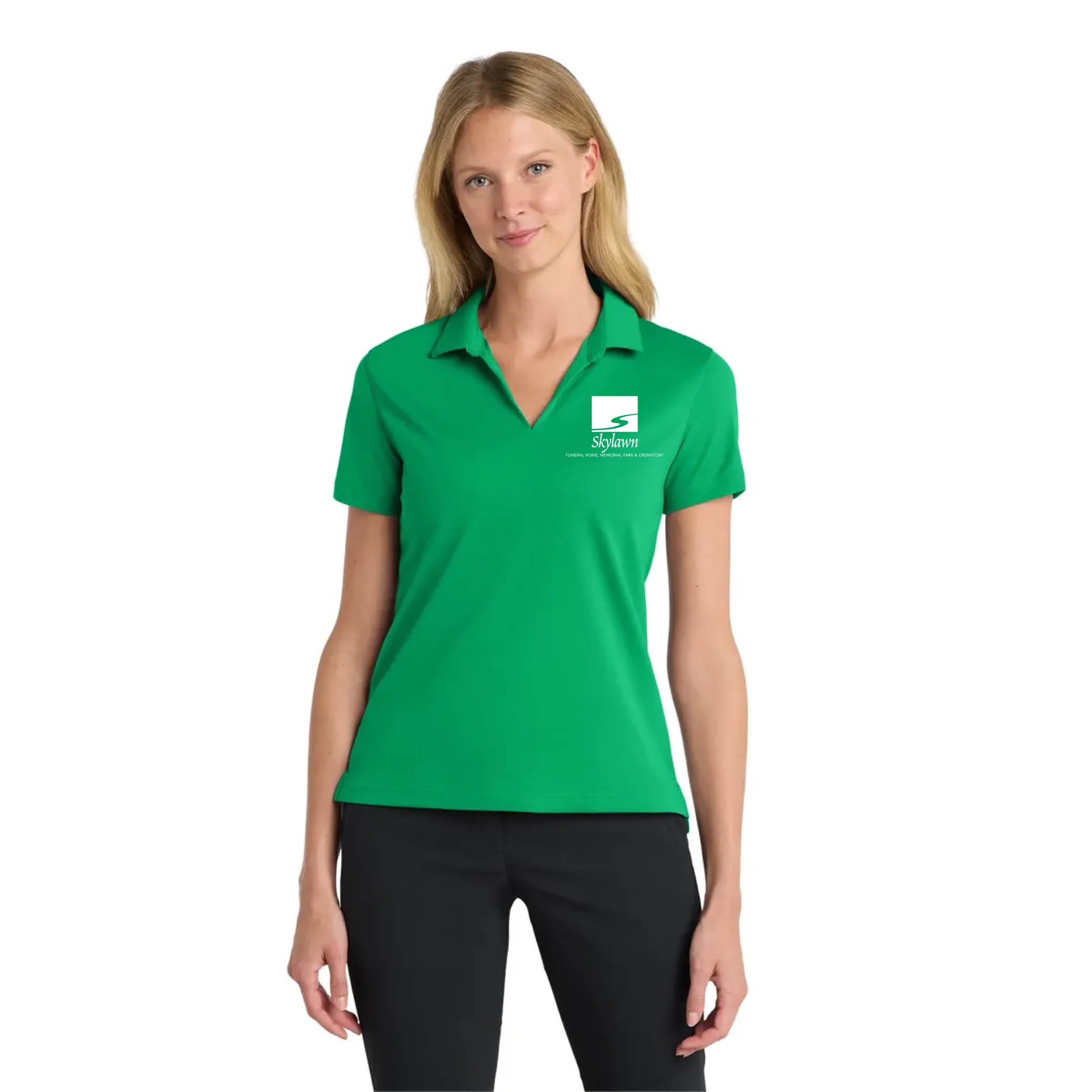 Nike Women's Dri-FIT Micro Pique 2.0 Polo Lucid Green