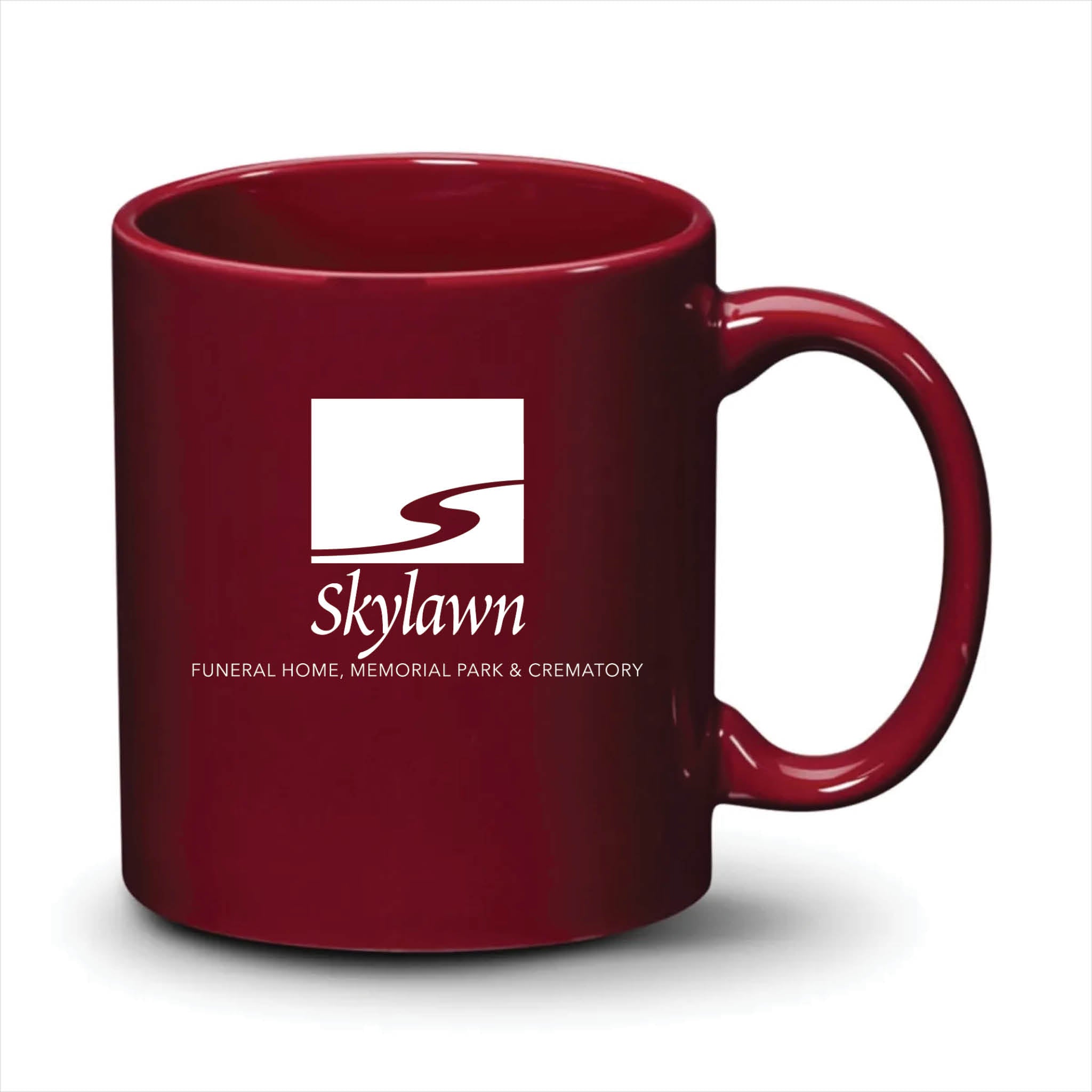 Malibu Mug Burgundy White Logo