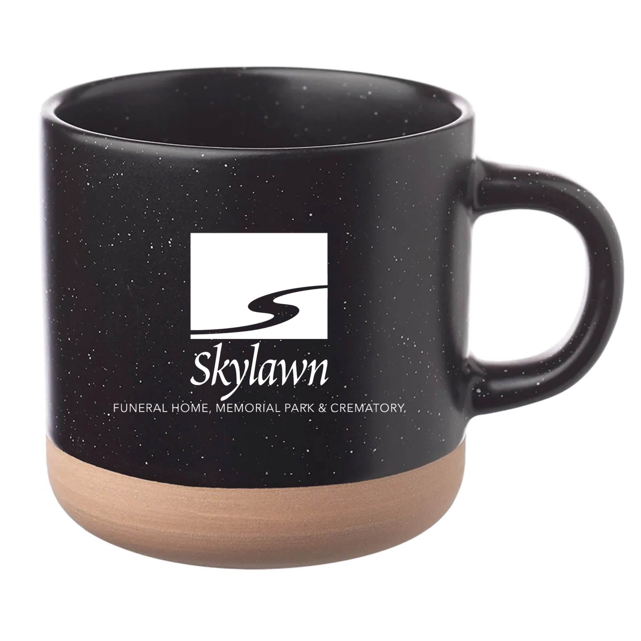 Cosmic Speckled Clay Coffee Mug 11 oz Black