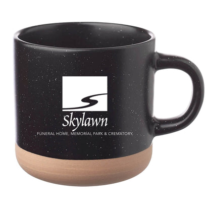Cosmic Speckled Clay Coffee Mug 11 oz Black