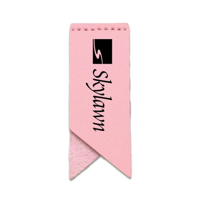 Handmade Leather Bookmark Corner Marker Clip Read Sign Pink