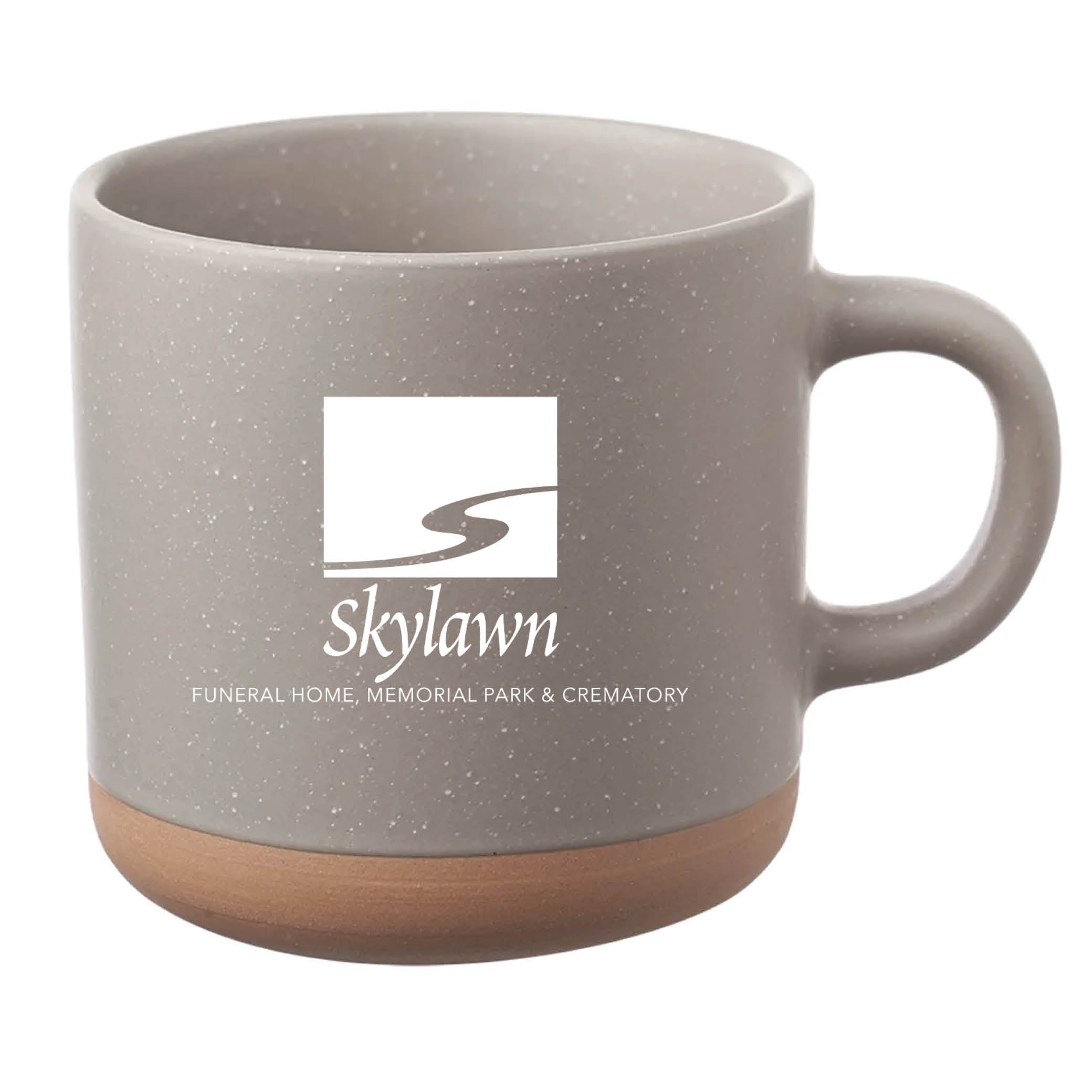 Cosmic Speckled Clay Coffee Mug 11 oz Gray