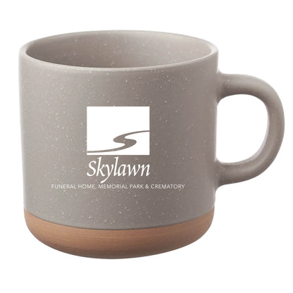Cosmic Speckled Clay Coffee Mug 11 oz Gray
