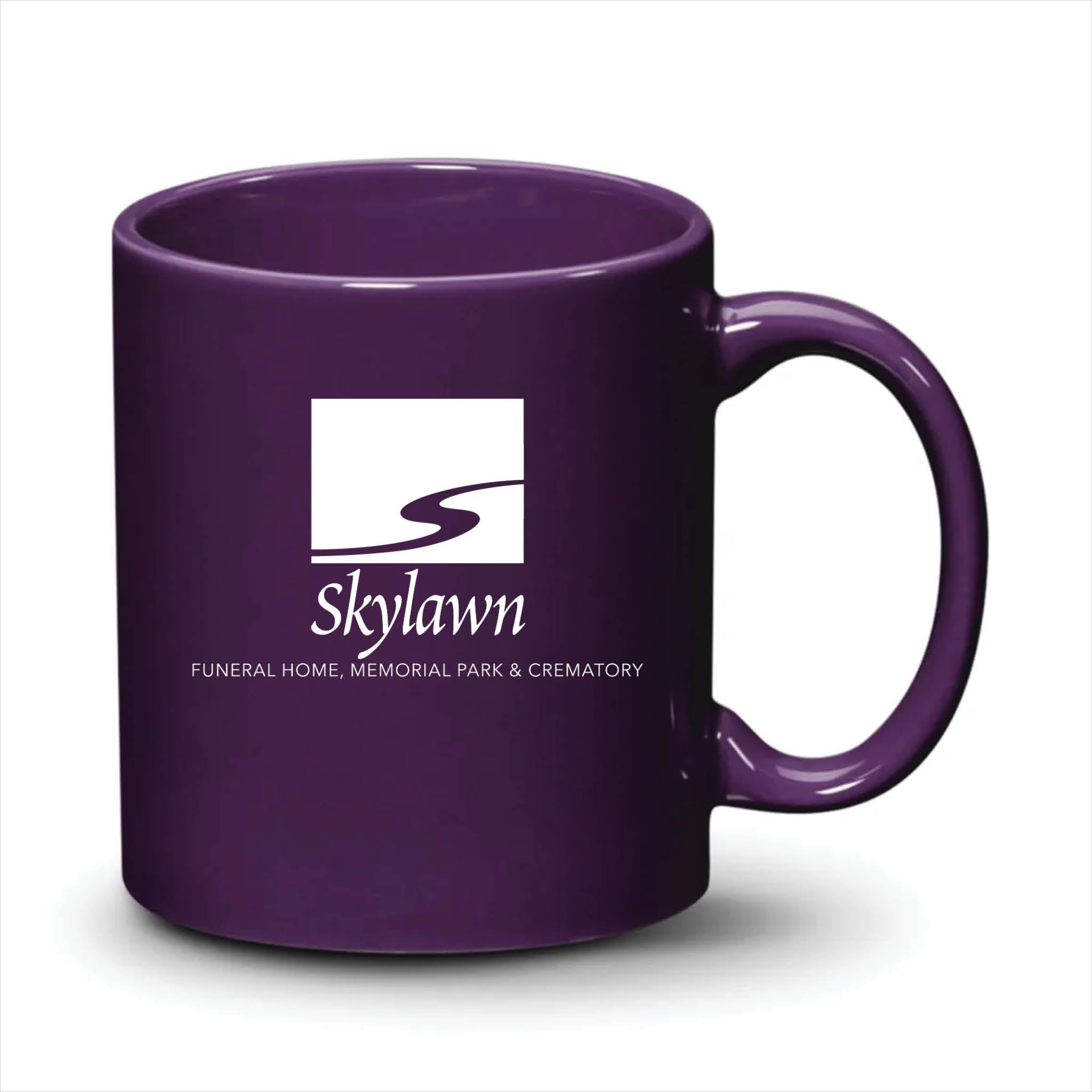 Malibu Mug Purple White Logo