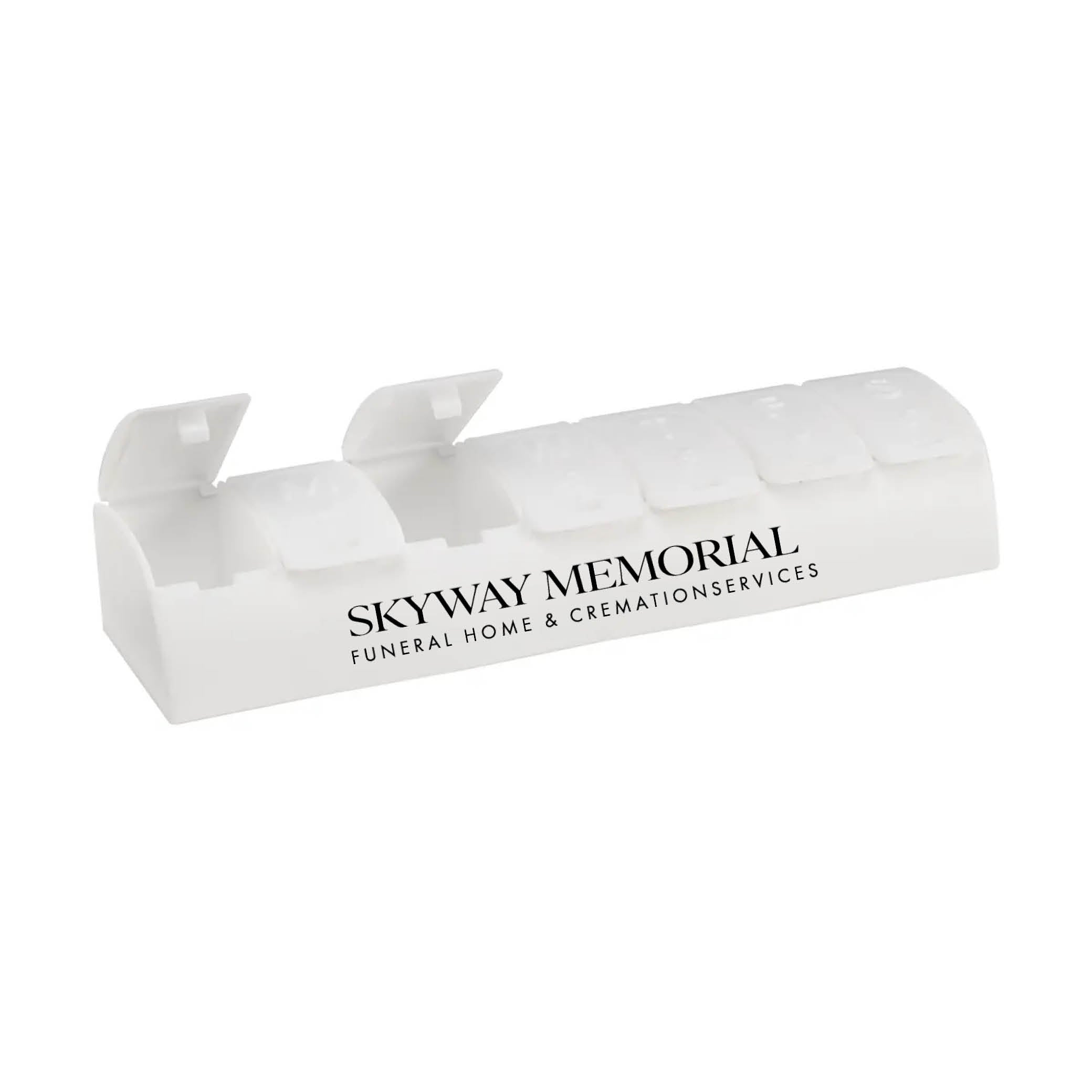 QuickCare 7-Day Med Minder Pill Box White