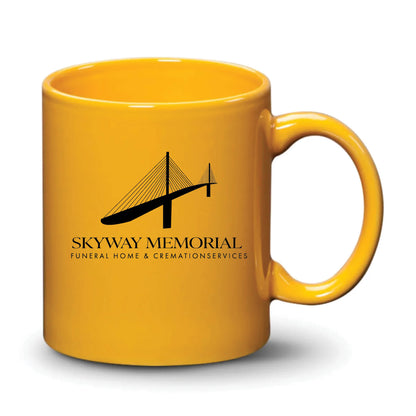 Malibu Mug Gamboge Black Logo