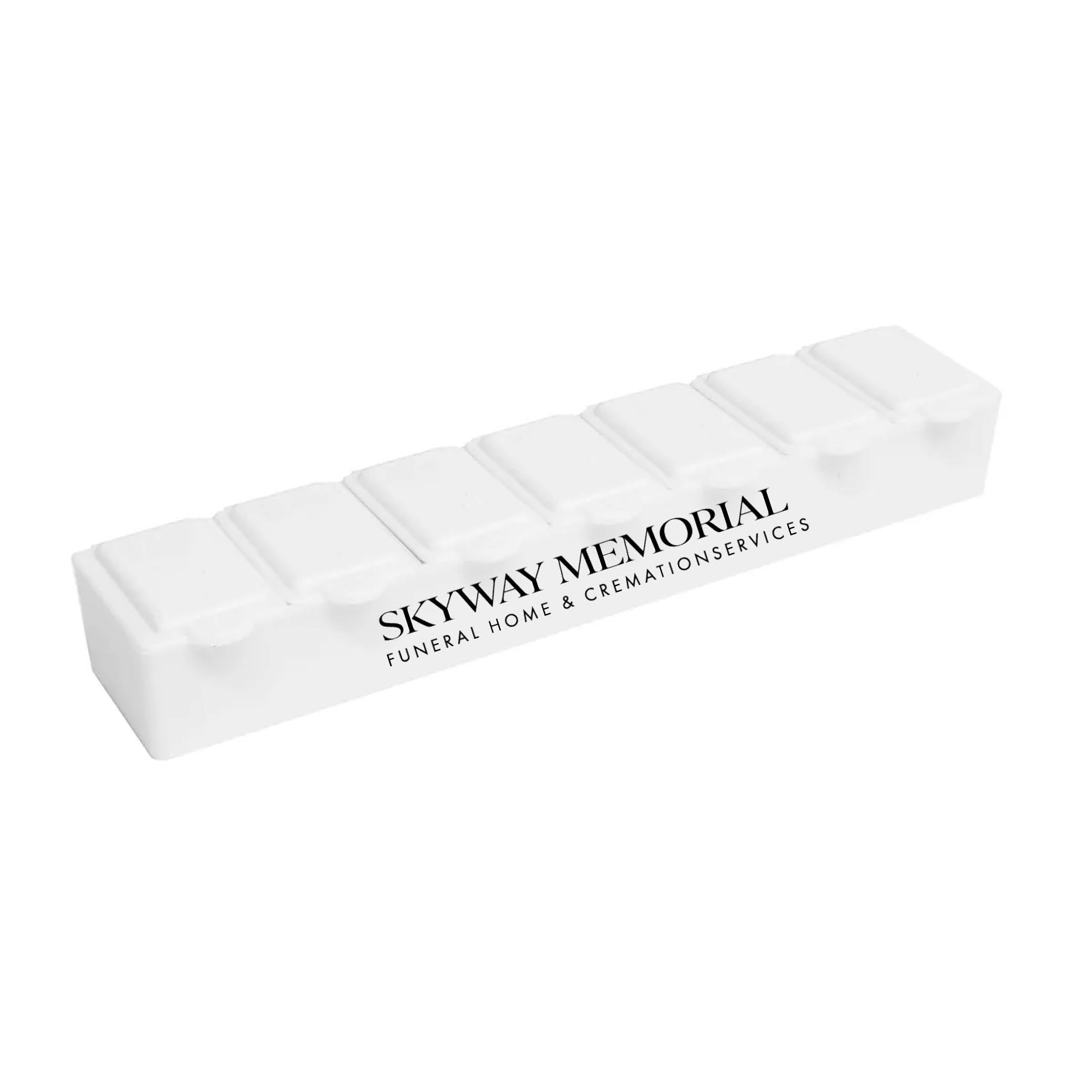 7 Day Pill Box White