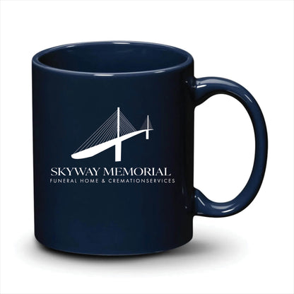 Malibu Mug Navy Blue White Logo