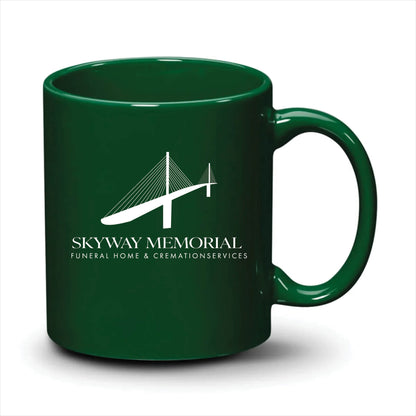 Malibu Mug Hunter Green White Logo