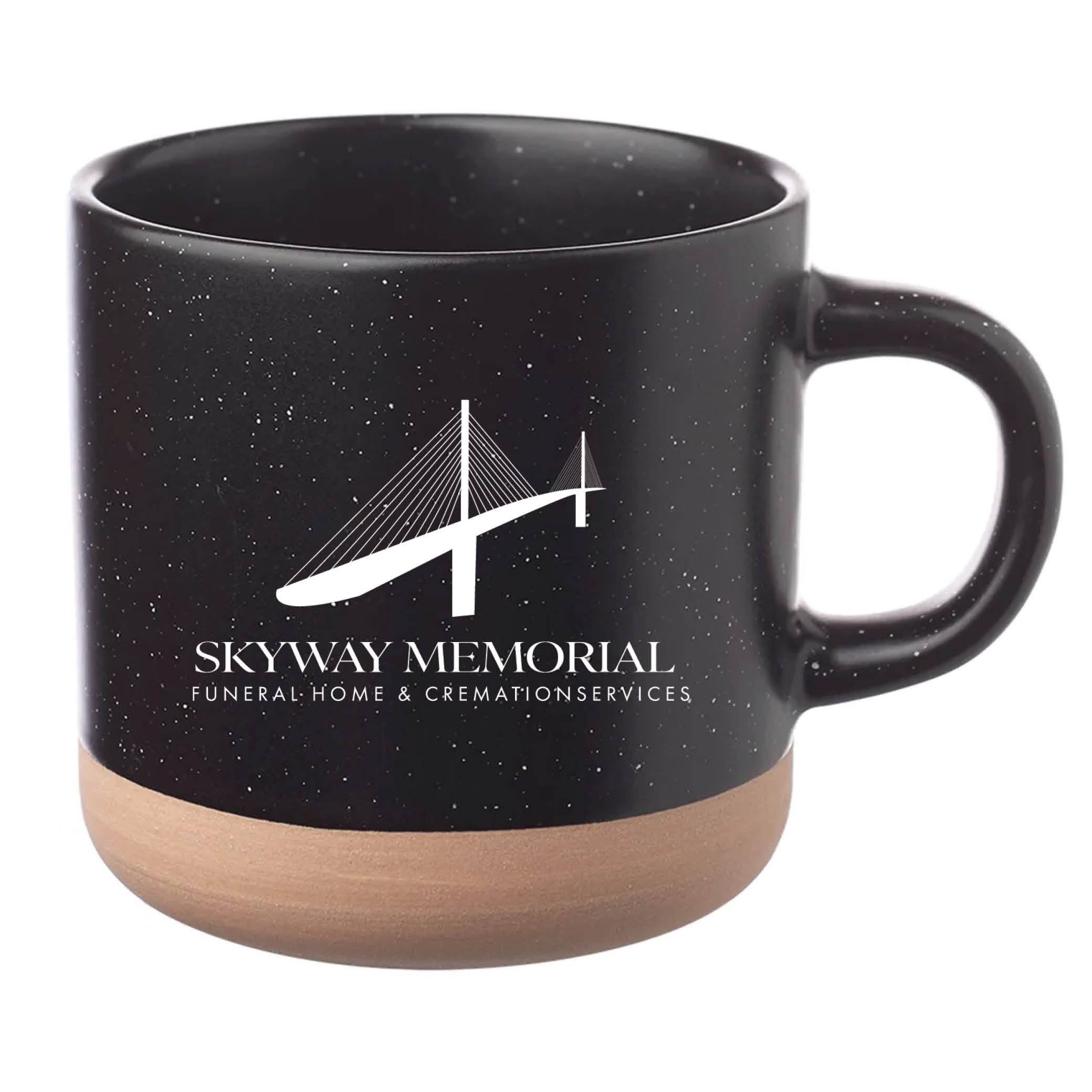 Cosmic Speckled Clay Coffee Mug 11 oz Black